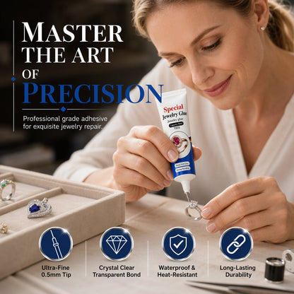 Repair Jewelry Instantly! Clear Precision Adhesive