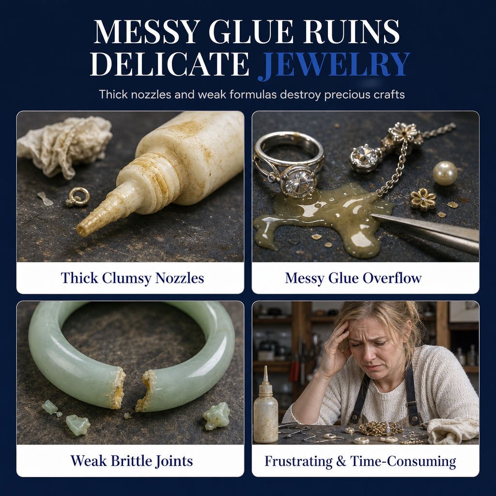 Repair Jewelry Instantly! Clear Precision Adhesive