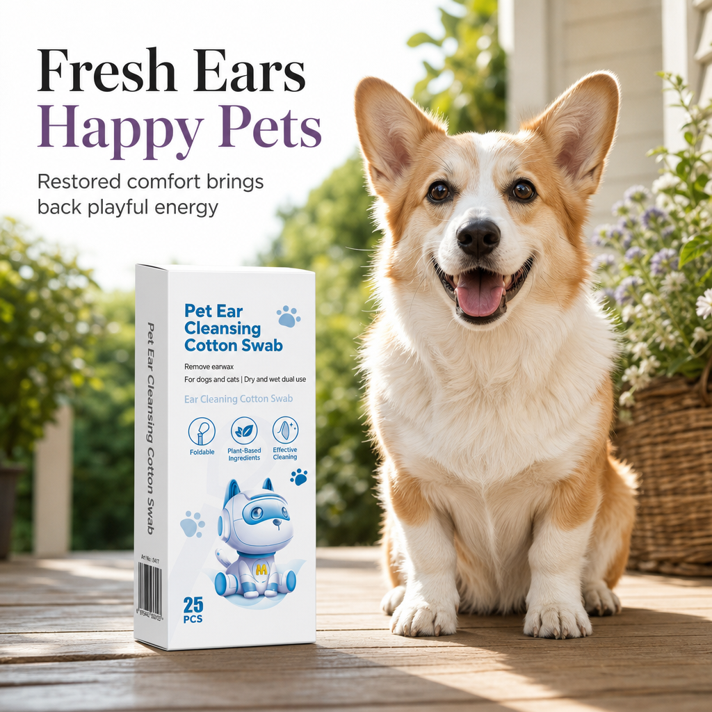 Clean Pet Ears & Eyes Instantly! External-Care Swabs