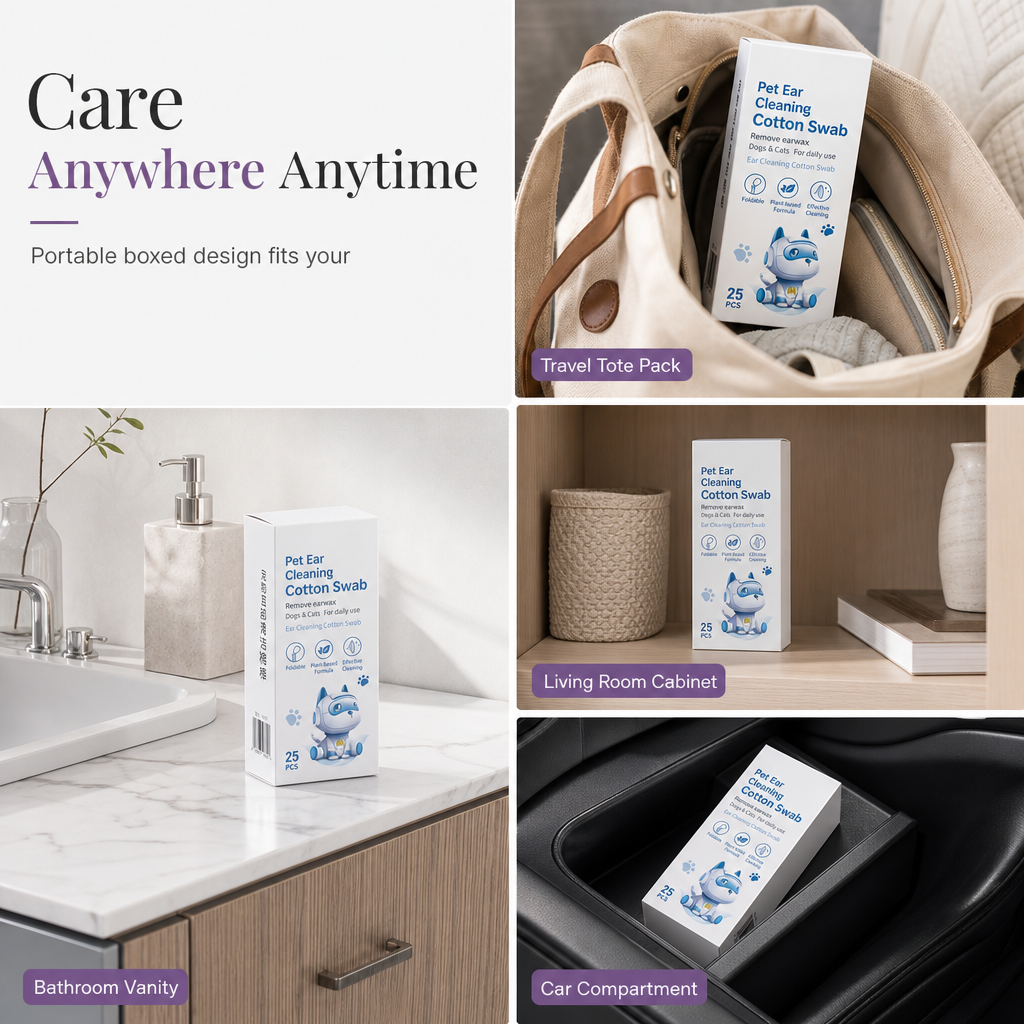 Clean Pet Ears & Eyes Instantly! External-Care Swabs