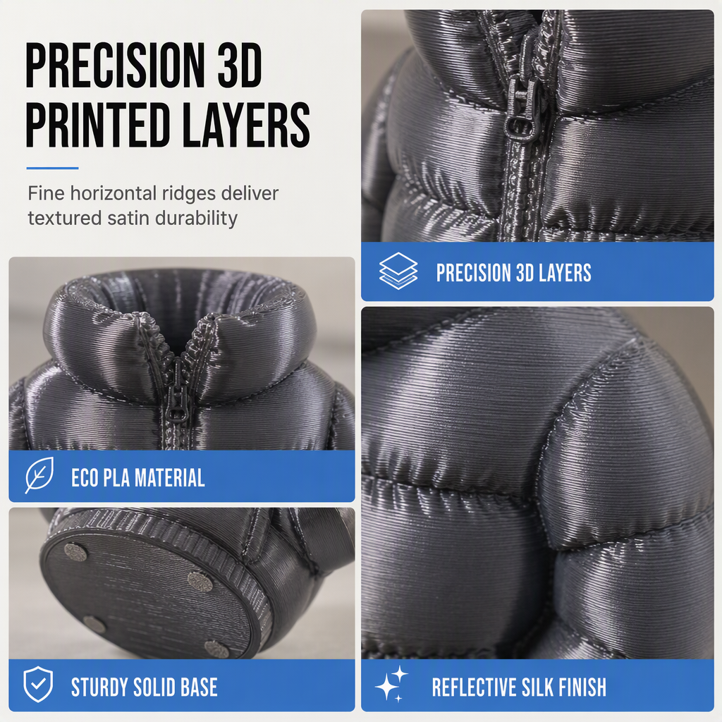 Store Pens Instantly! Puffer Coat 3D Pen Holder