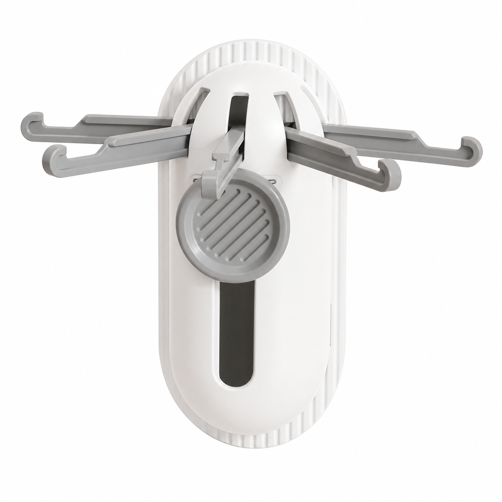 Clear Kitchen Clutter Instantly! No-Drill Five-Claw Adhesive Hook Rack