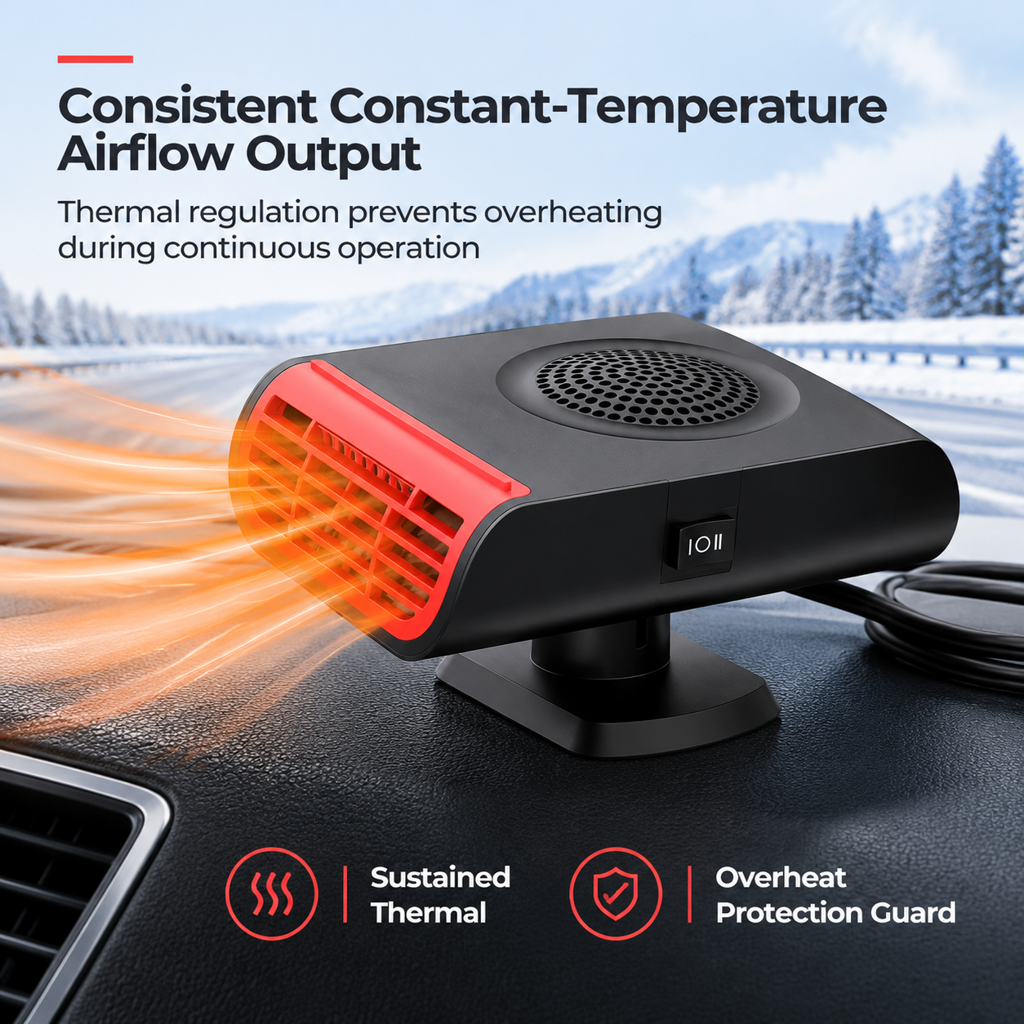 Clear Foggy Windshields Instantly! Car Defroster & Defogger Fan