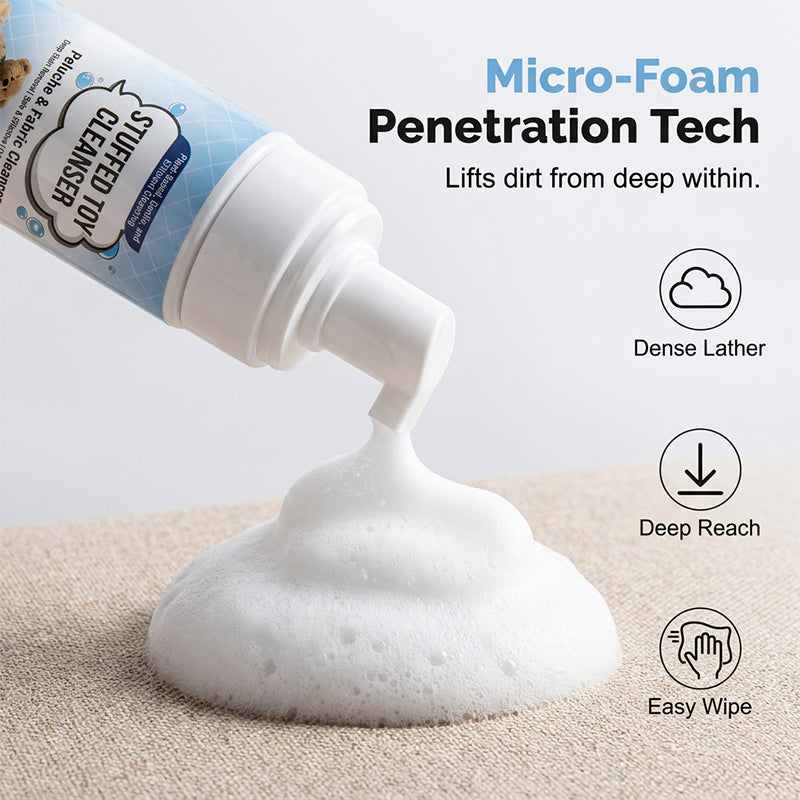 Waterless Foam Cleaner for Plush Toys