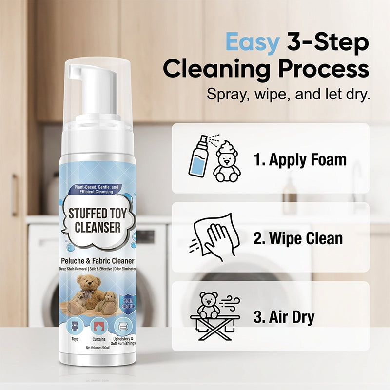 Waterless Foam Cleaner for Plush Toys