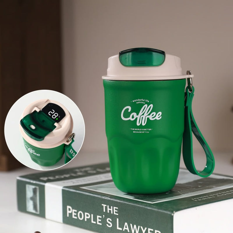 Sip Burn-Free Instantly! Smart Temp-Display Leakproof Thermal Mug