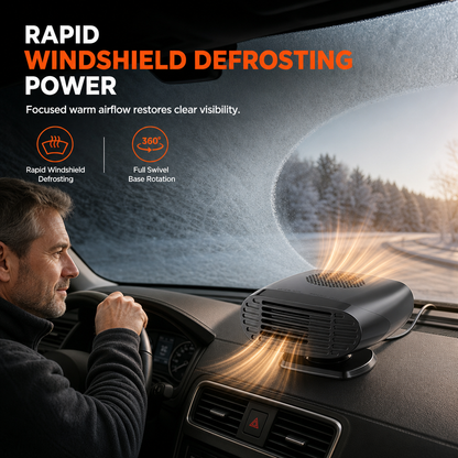 Defrost Your Windshield Instantly! 12V/24V Car Heater Fan