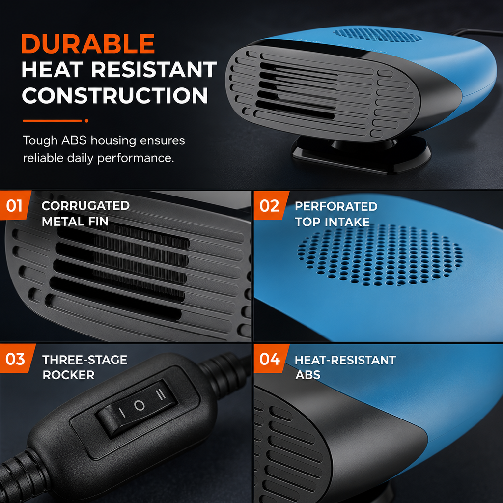 Defrost Your Windshield Instantly! 12V/24V Car Heater Fan