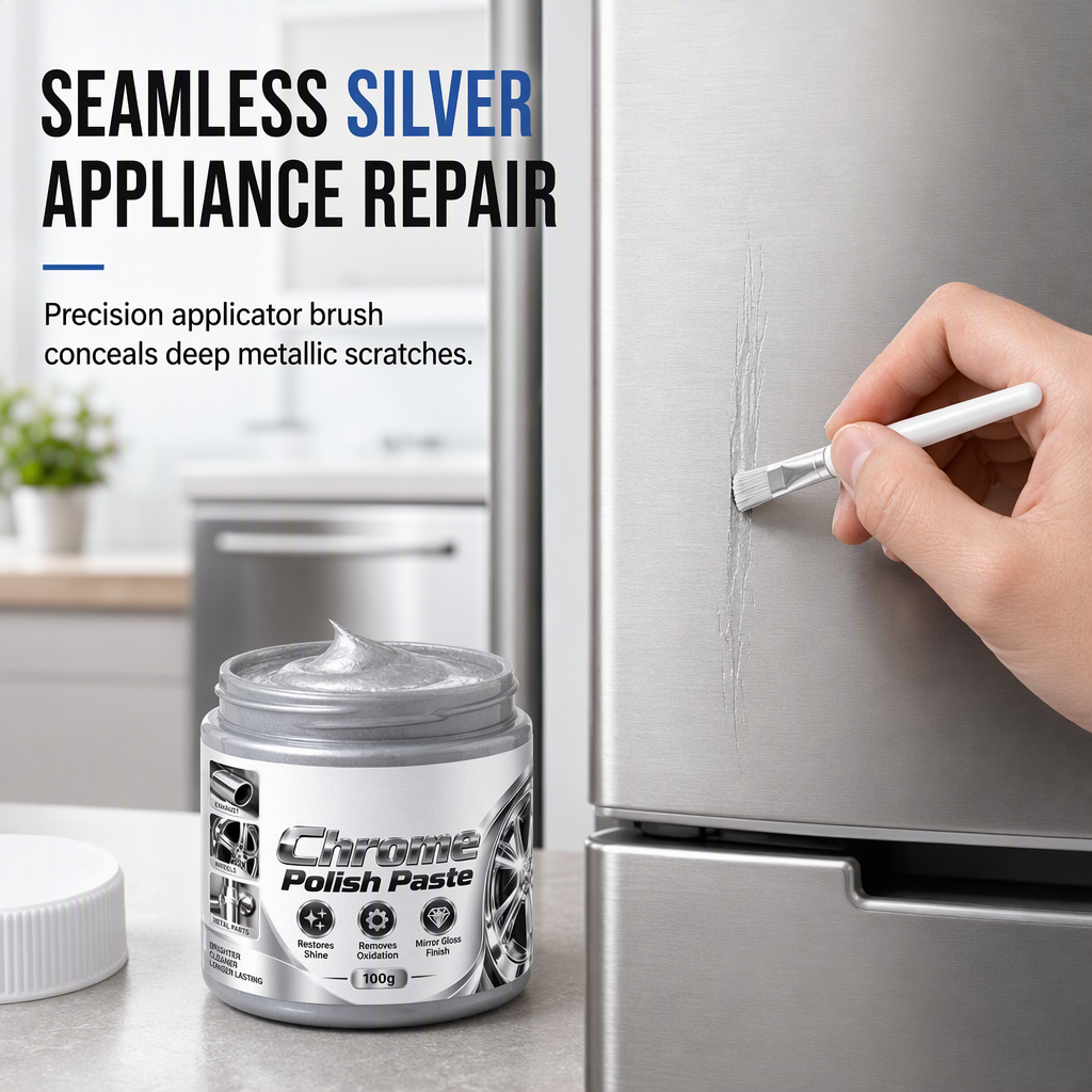 Restore Appliance Scratches Instantly! Silver & Black Repair Paste
