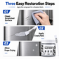 Restore Appliance Scratches Instantly! Silver & Black Repair Paste