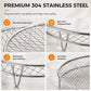Cook Multi-Level Meals Instantly! Stackable 304 Stainless Steel Air Fryer Rack