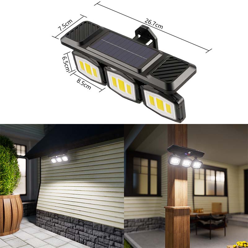 Light Up Dark Yard Instantly! Solar Motion Sensor Wall Light