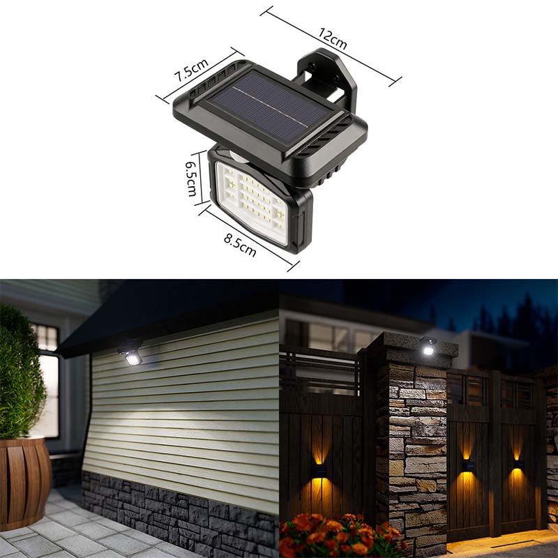 Light Up Dark Yard Instantly! Solar Motion Sensor Wall Light