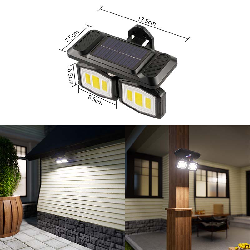 Light Up Dark Yard Instantly! Solar Motion Sensor Wall Light