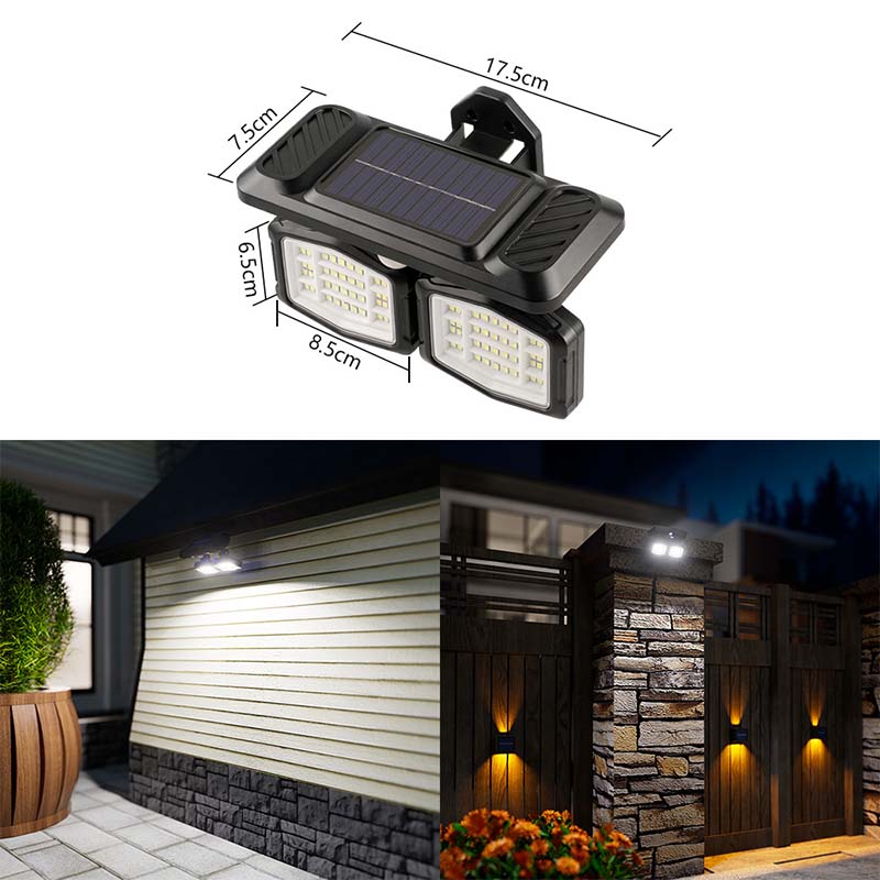 Light Up Dark Yard Instantly! Solar Motion Sensor Wall Light