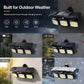 Light Up Dark Yard Instantly! Solar Motion Sensor Wall Light