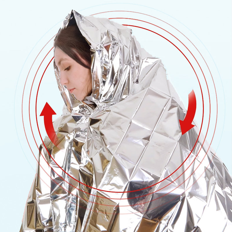 Stay Warm & Dry Instantly! Compact Waterproof Emergency Blanket