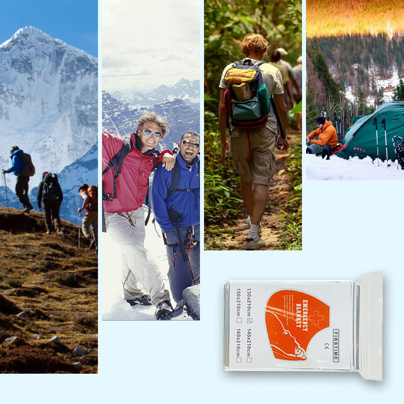 Stay Warm & Dry Instantly! Compact Waterproof Emergency Blanket