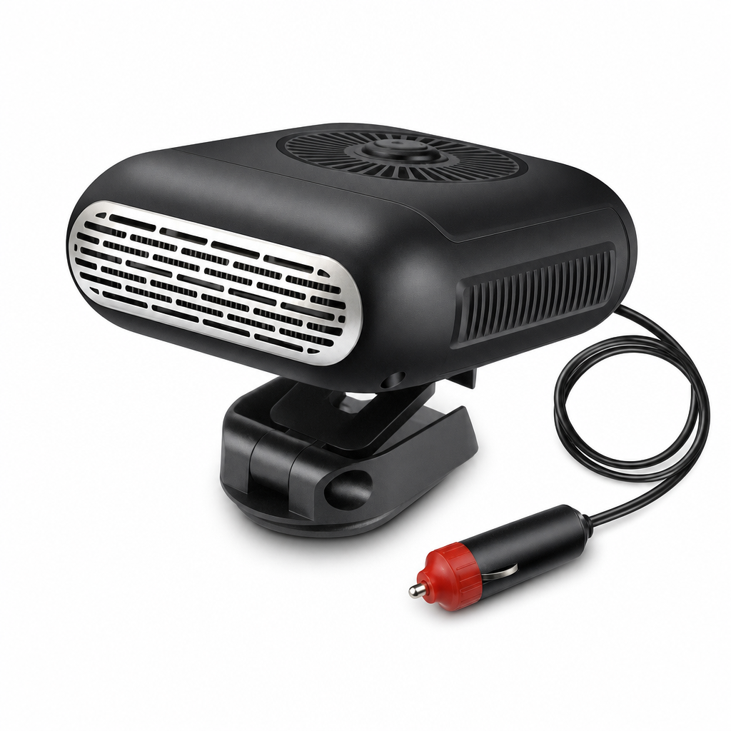 Defrost Windshield Instantly! 12V Portable Car Warm Air Blower Fan