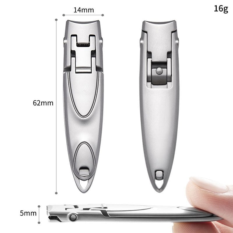Clip Nails Anywhere Instantly! Ultra-Thin Folding Nail Clippers