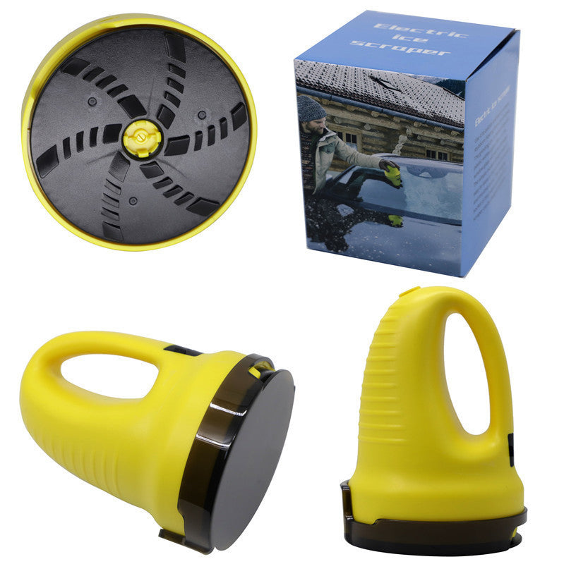 Defrost Windshields Instantly! Motorized Rotary Ice Scraper