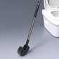 Clean Under Rim Instantly! No-Bend Curved Long Handle Toilet Brush