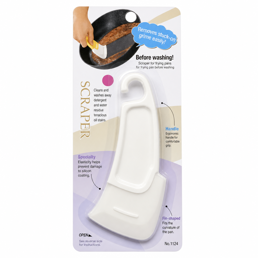 Scrape Grease Instantly! Non-Scratch Flexible Kitchen Scraper