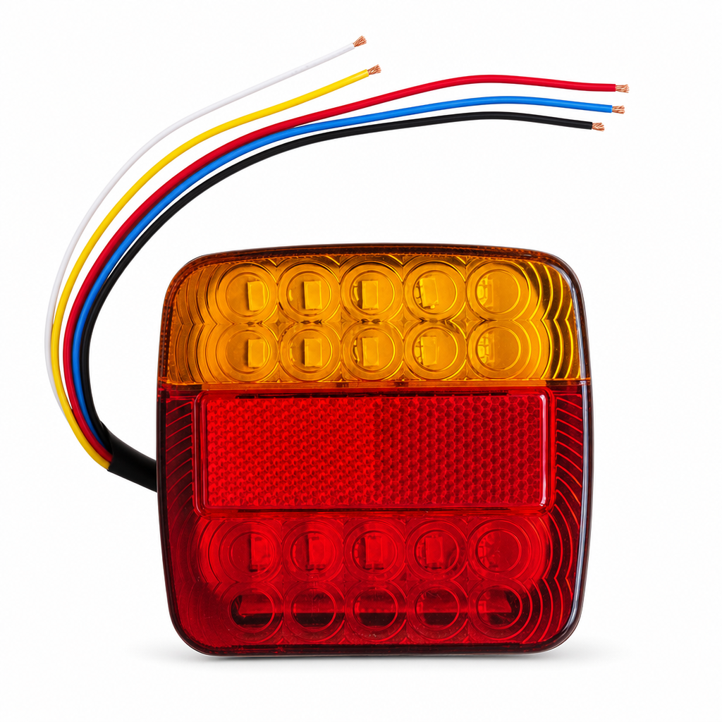 Stay Visible Instantly! 26-LED Dual-Color Trailer Tail Light