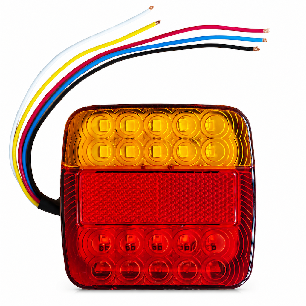 Stay Visible Instantly! 26-LED Dual-Color Trailer Tail Light