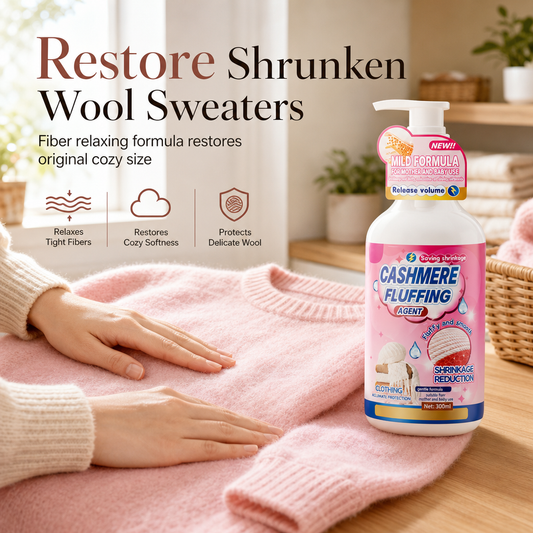 Relax Stiff Knits Instantly! Wool & Cashmere Reshaping Care