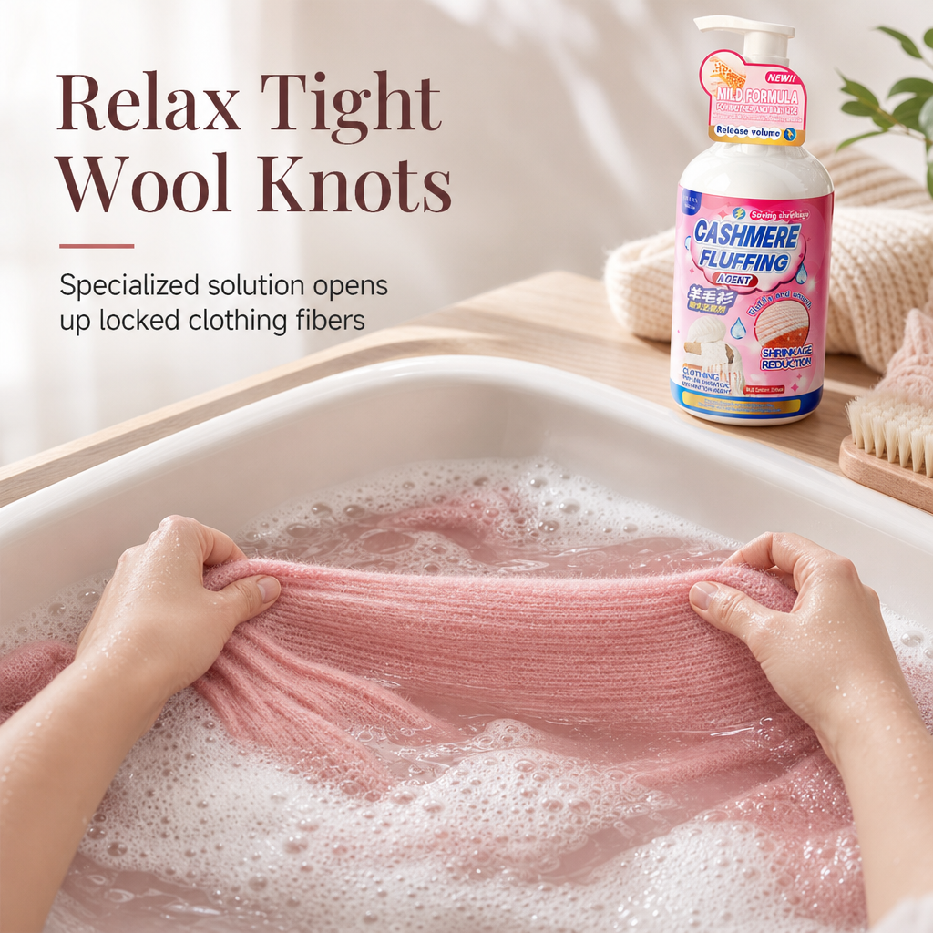 Relax Stiff Knits Instantly! Wool & Cashmere Reshaping Care