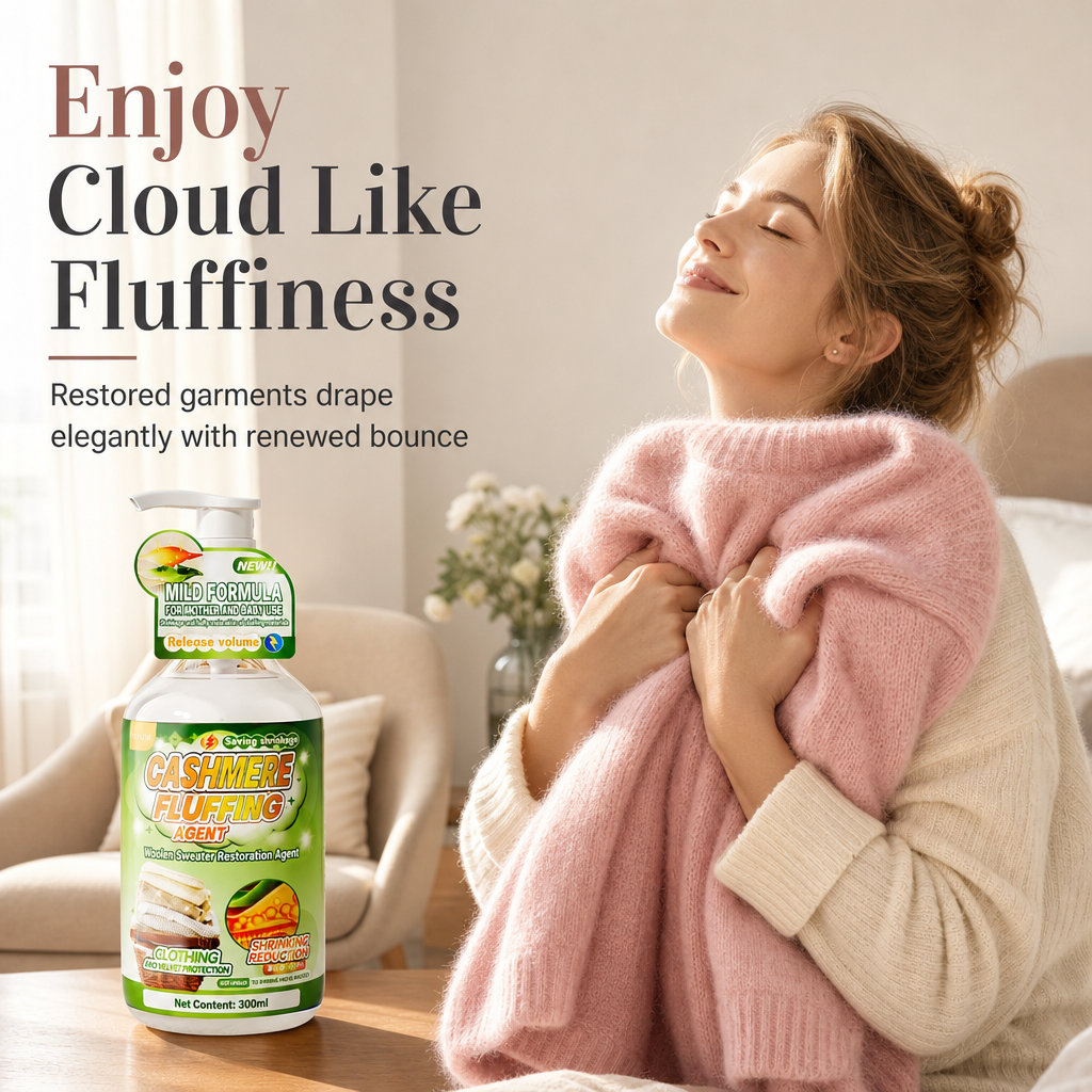 Soften Stiff Sweaters Instantly! Wool & Cashmere Reshaping Care
