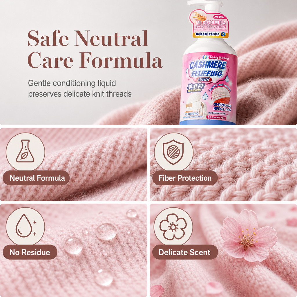 Relax Stiff Knits Instantly! Wool & Cashmere Reshaping Care