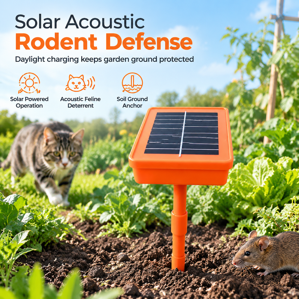 Stop Rodent Damage Instantly! Solar Cat-Meow Garden Repeller
