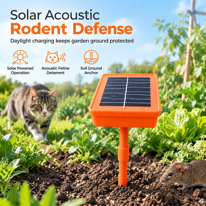 Stop Rodent Damage Instantly! Solar Cat-Meow Garden Repeller
