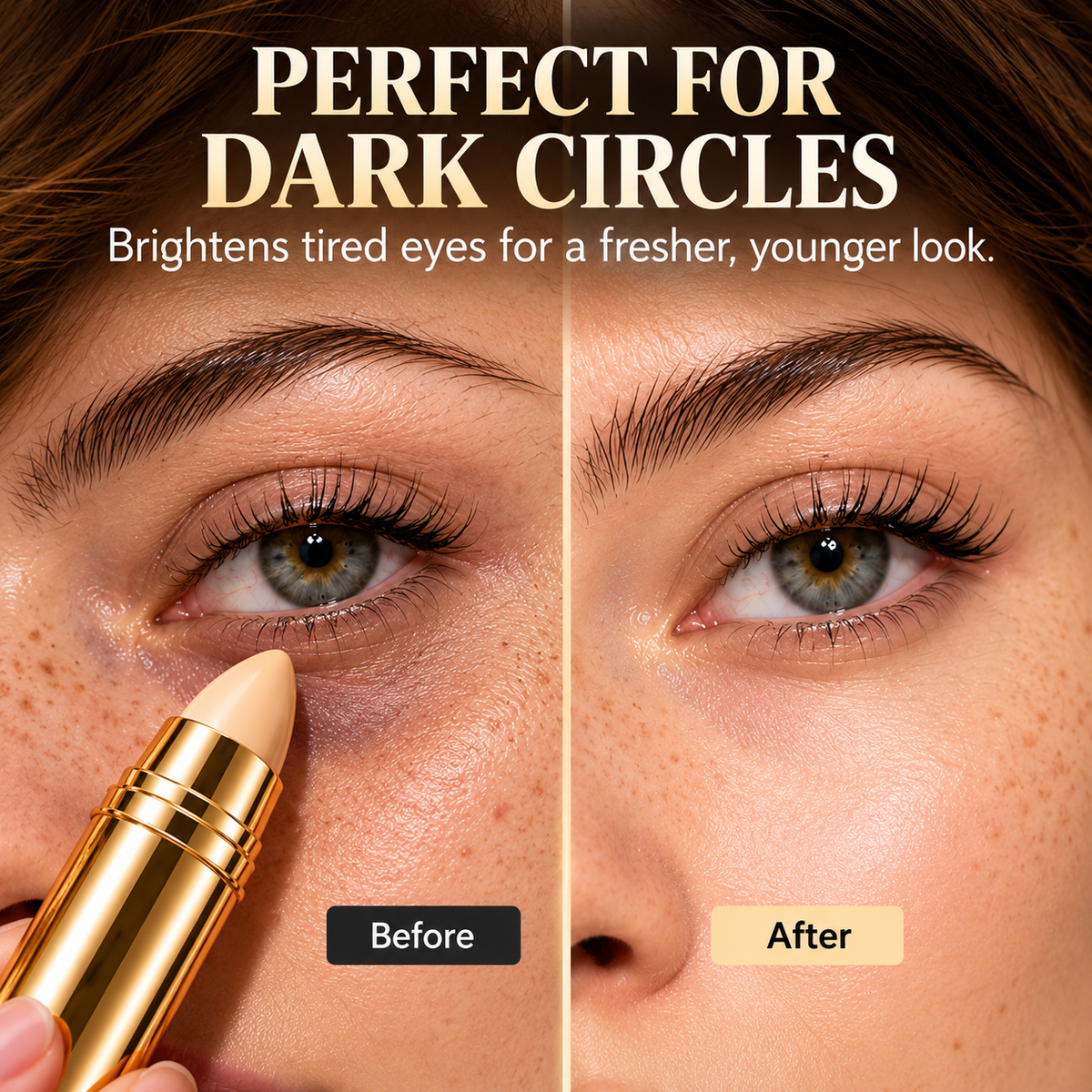 Hide Dark Circles Instantly! Creamy Concealer & Contour Stick