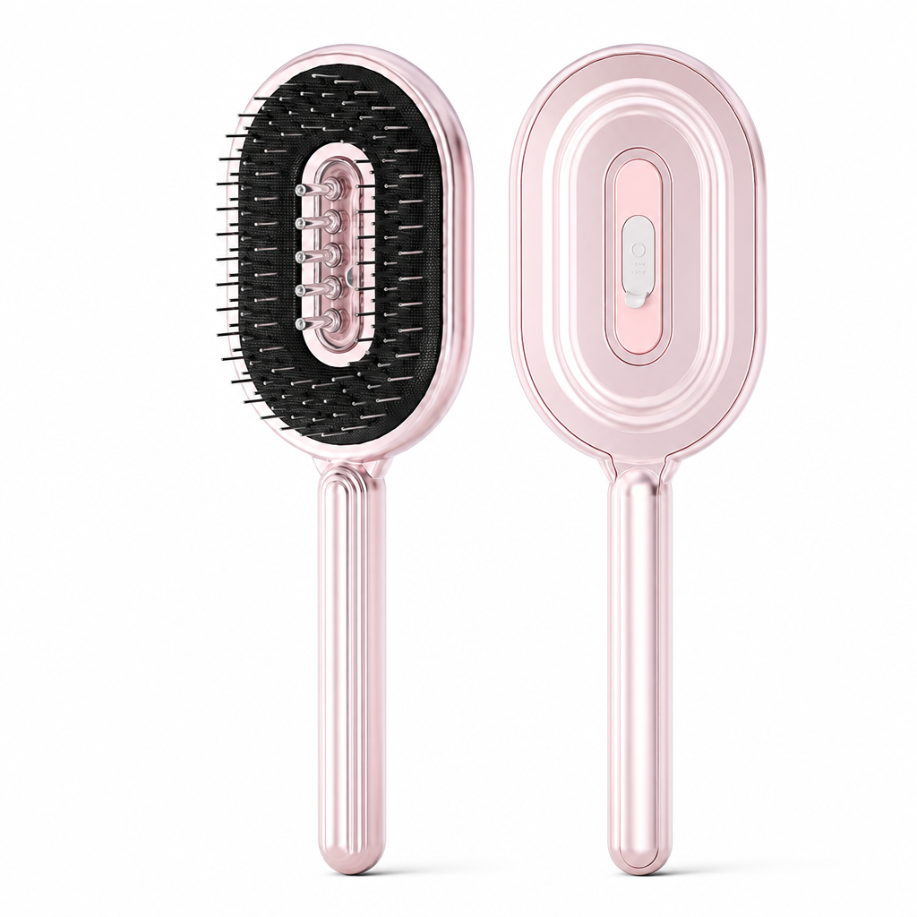 Apply Scalp Oil No-Mess Instantly! Steel Roller Applicator Comb