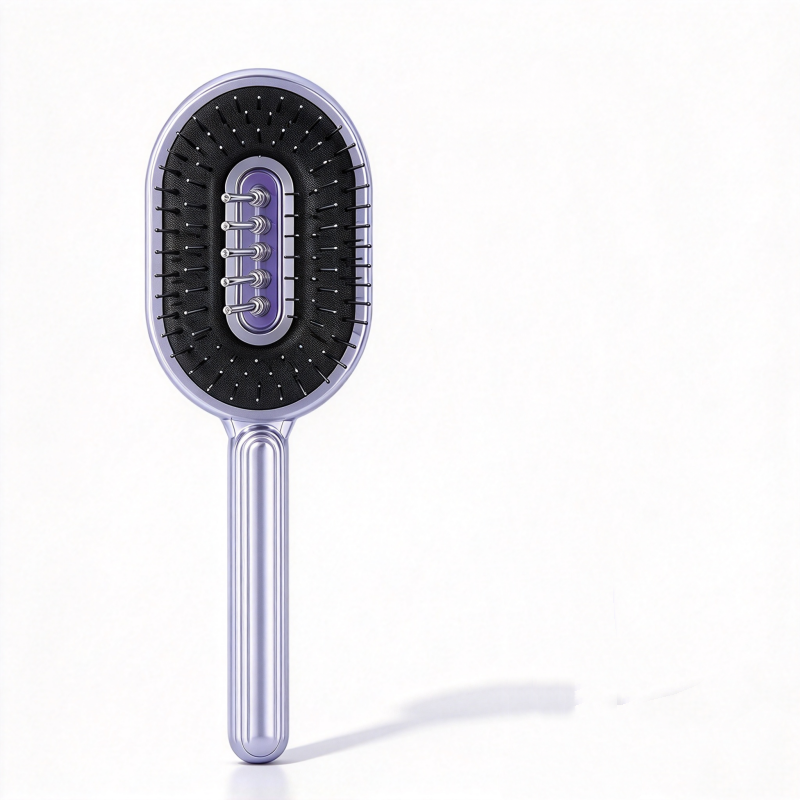 Apply Scalp Oil No-Mess Instantly! Steel Roller Applicator Comb