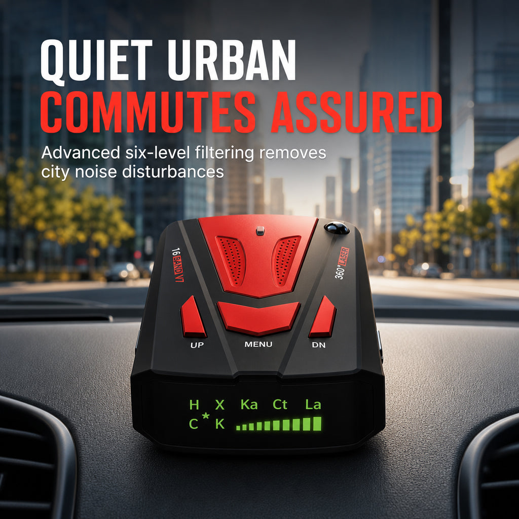 Avoid Hidden Fines Instantly! 360° Scanning Car Radar Detector