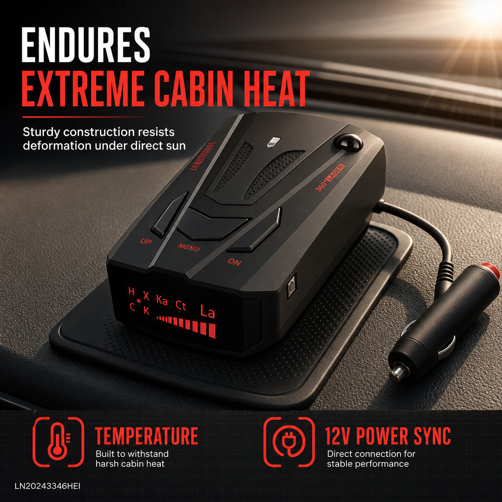 Avoid Hidden Fines Instantly! 360° Scanning Car Radar Detector
