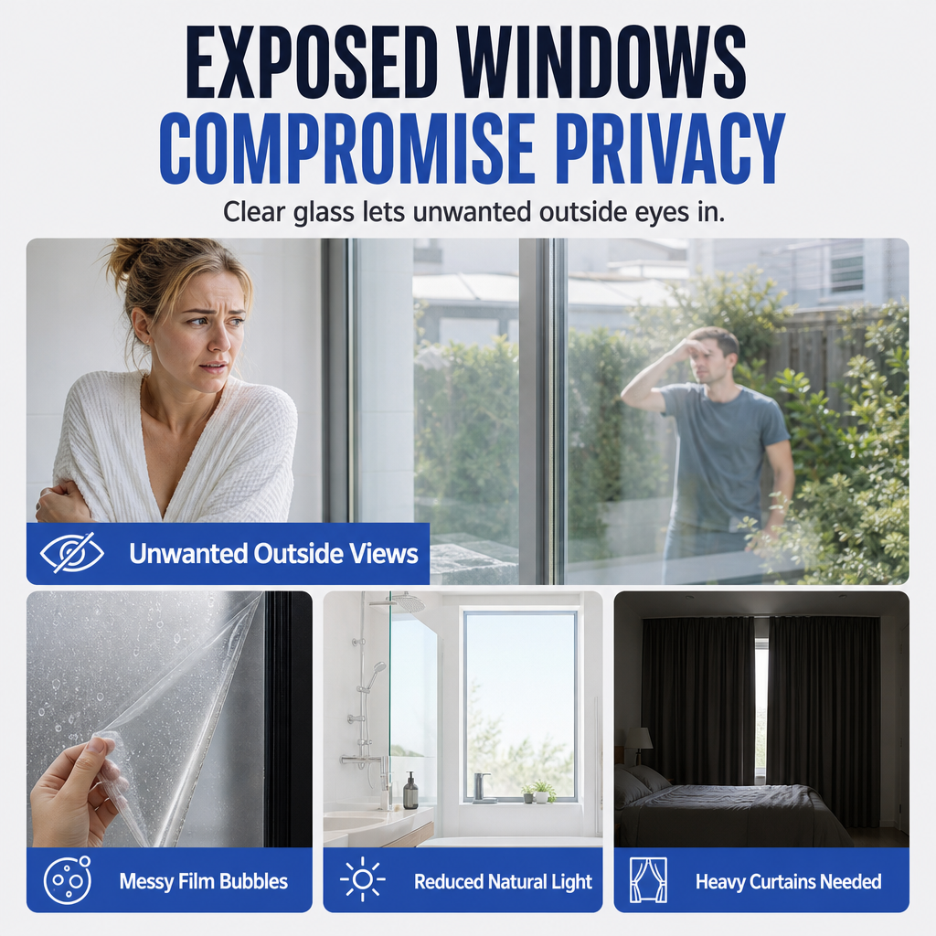 Frost Windows Instantly! Roll-On Waterproof Glass Privacy Coating