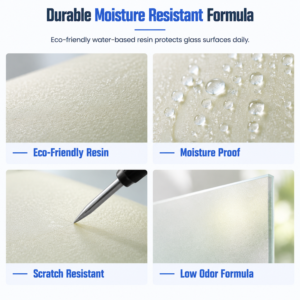 Frost Windows Instantly! Roll-On Waterproof Glass Privacy Coating