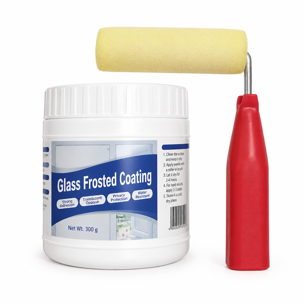 Frost Windows Instantly! Roll-On Waterproof Glass Privacy Coating