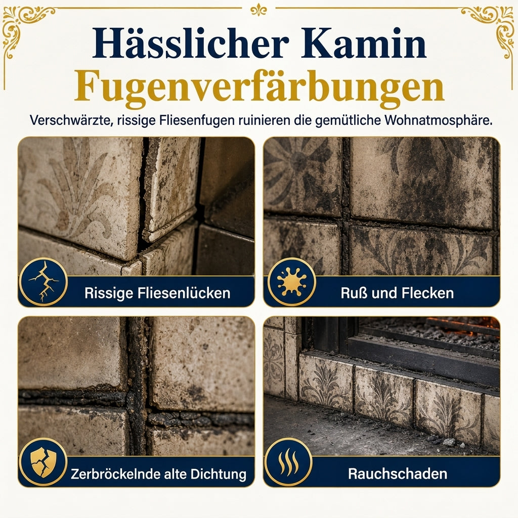 Fix Ugly Grout Instantly! Heat-Resistant Fireplace Tile Repair Kit