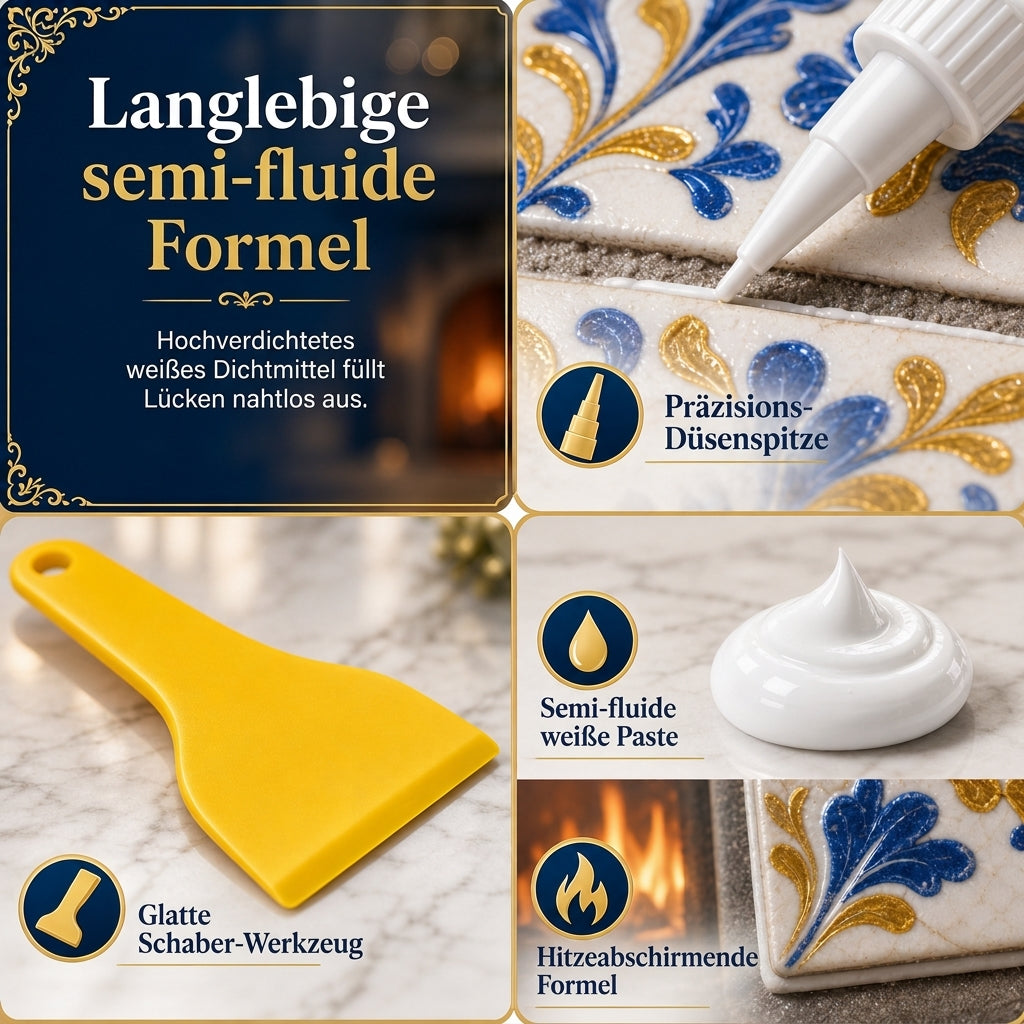 Fix Ugly Grout Instantly! Heat-Resistant Fireplace Tile Repair Kit