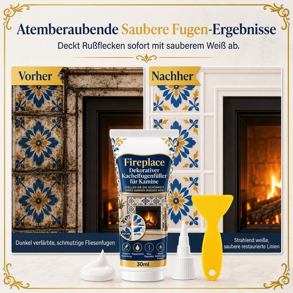 Fix Ugly Grout Instantly! Heat-Resistant Fireplace Tile Repair Kit