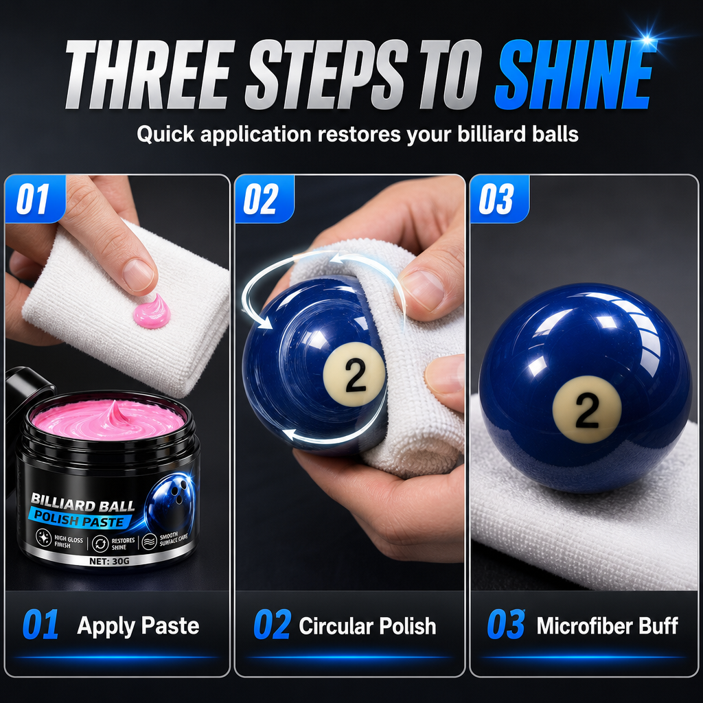 Restore Mirror Shine Instantly! Billiard Ball Polishing Cream