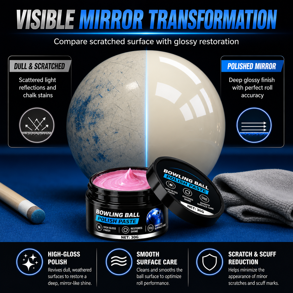 Restore Mirror Shine Instantly! Billiard Ball Polishing Cream