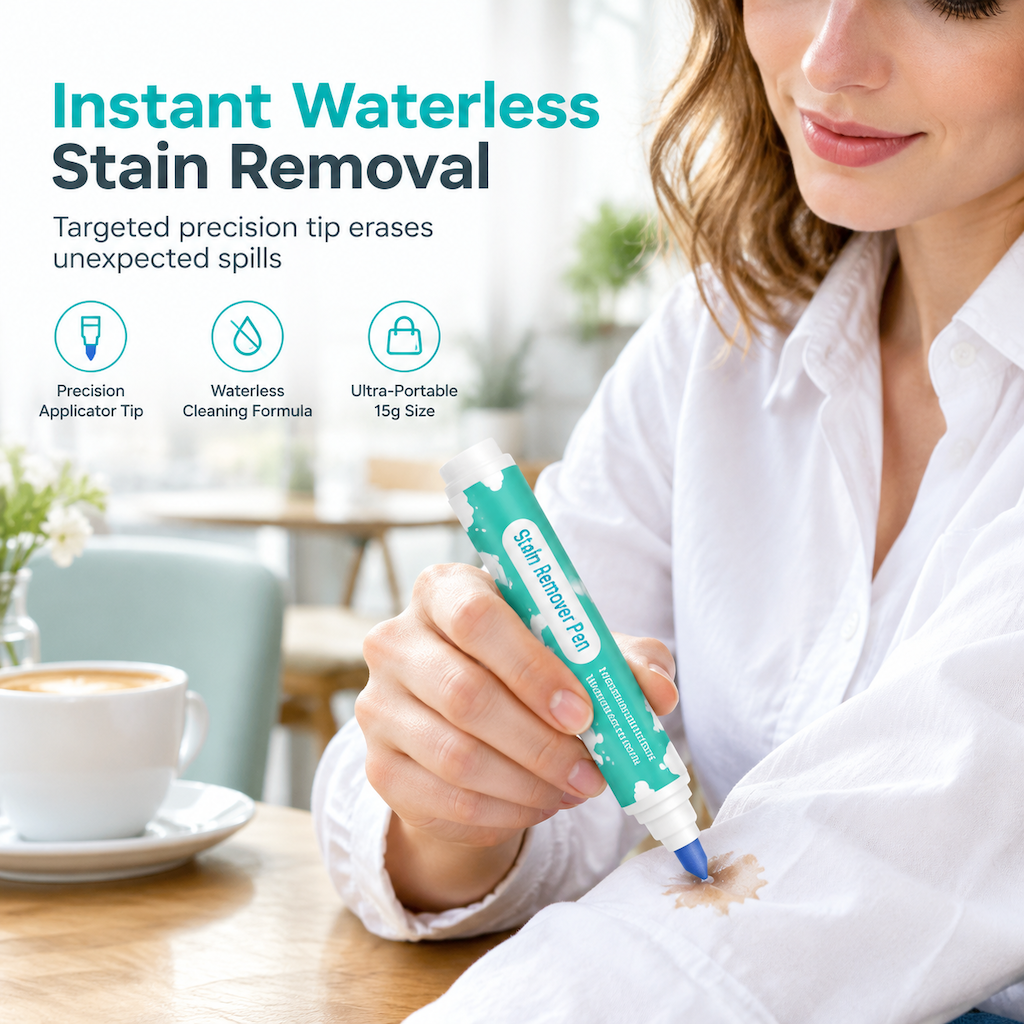 Erase Spills On The Go Instantly! Waterless Stain Remover Pen