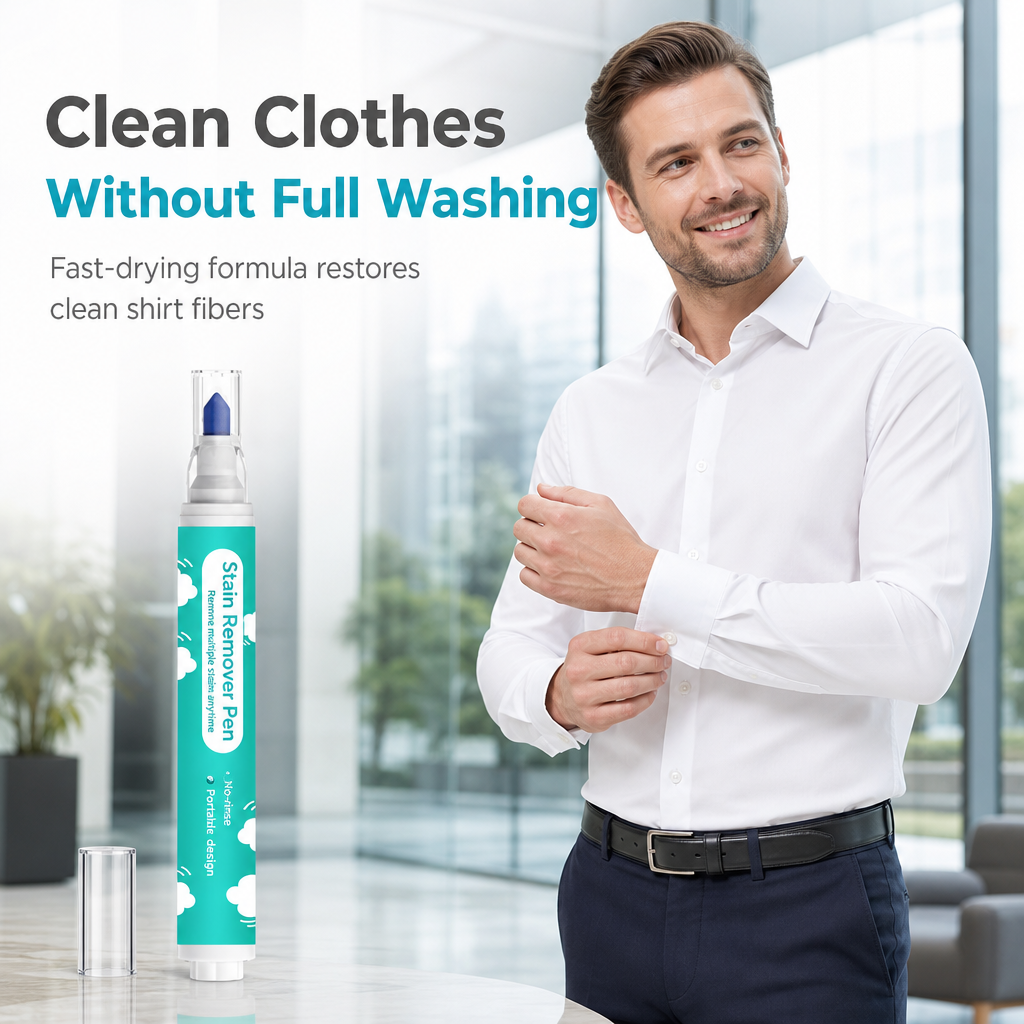 Erase Spills On The Go Instantly! Waterless Stain Remover Pen